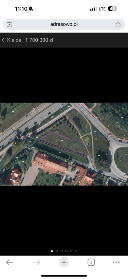 Działka budowlana Kielce Bocianek, ul. Radomska