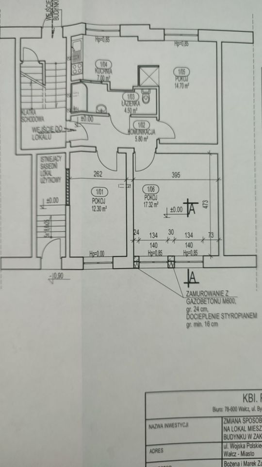Mieszkanie 3-pokojowe Wałcz, ul. Wojska Polskiego. Zdjęcie 4