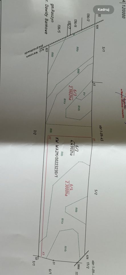 Działka rolna Warszawa Dawidy Zwykłe, ul. Baletowa