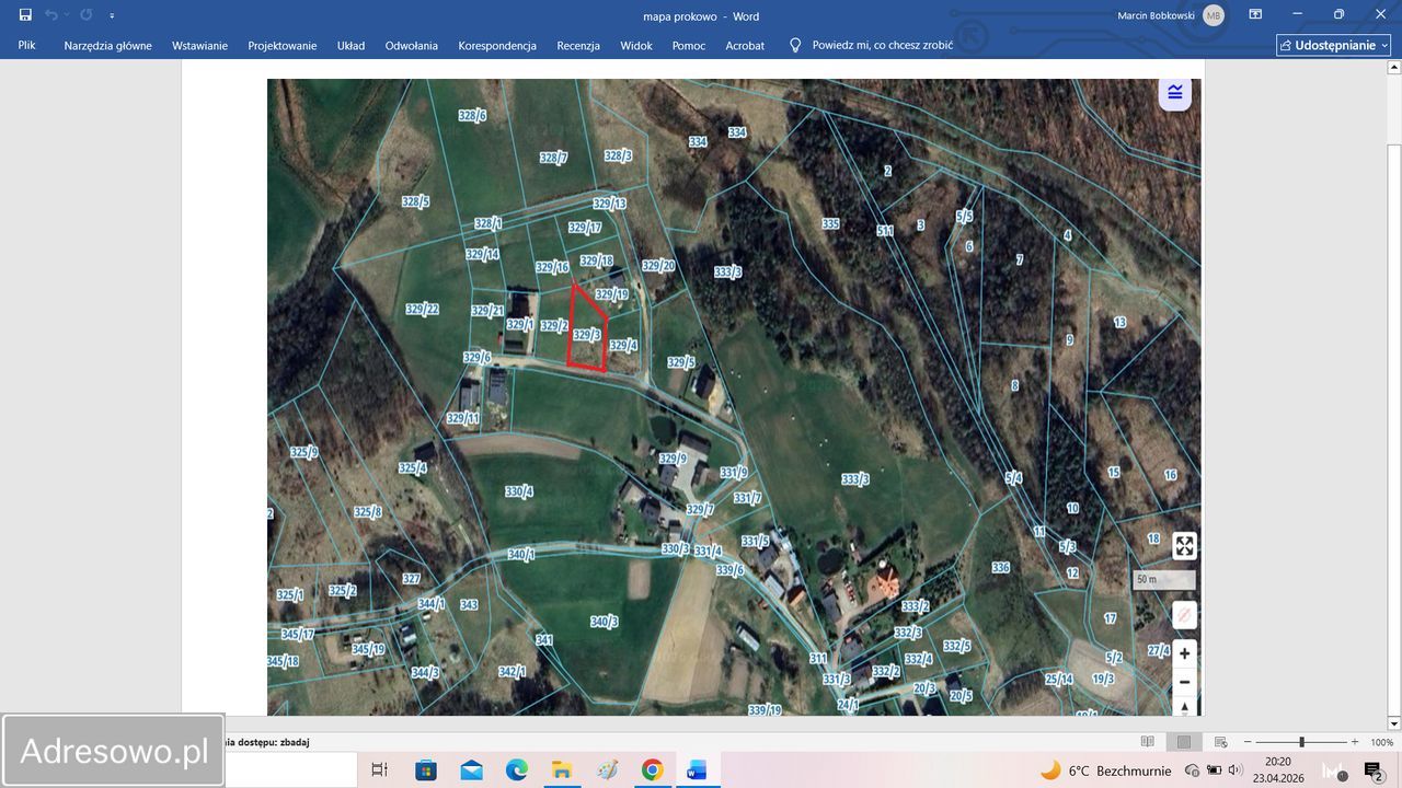 Działka budowlana Prokowo Prokowskie Chrósty, ul. Dębowa. Zdjęcie 4