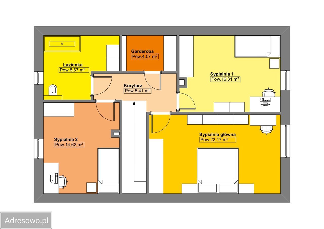 dom wolnostojący, 4 pokoje Żory Rogoźna, ul. Jęczmienna. Zdjęcie 9