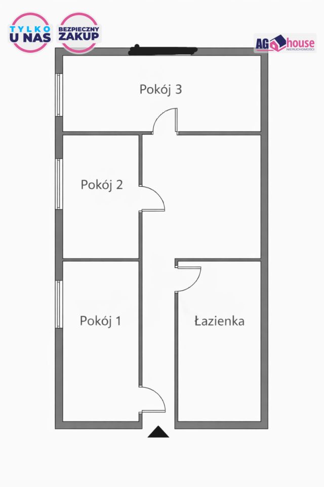 Mieszkanie 3-pokojowe Gdańsk Orunia, ul. Małomiejska