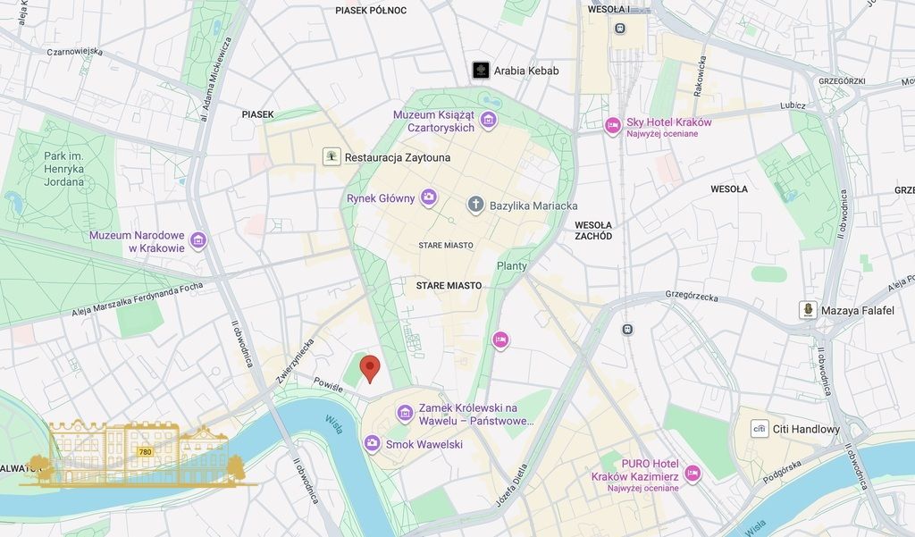 Mieszkanie 2-pokojowe Kraków Stare Miasto, pl. Na Groblach. Zdjęcie 3