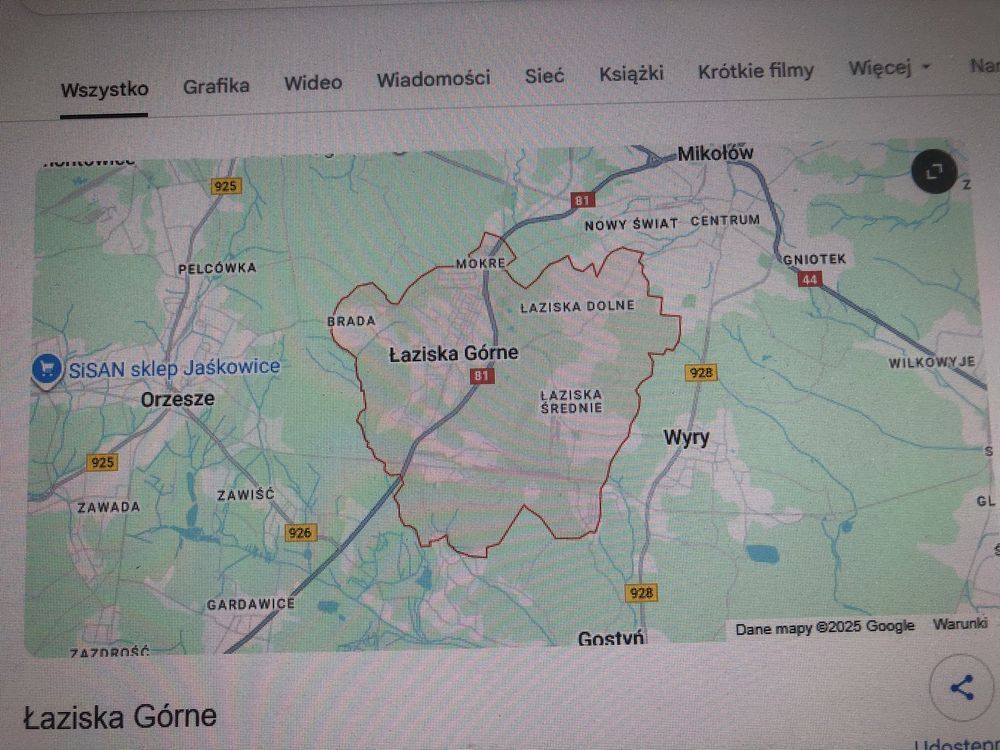 Działka budowlana Łaziska Górne Brada, ul. Górna