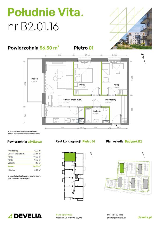 Mieszkanie 3-pokojowe Gdańsk Orunia Górna, ul. Kazimierza Wielkiego. Zdjęcie 7