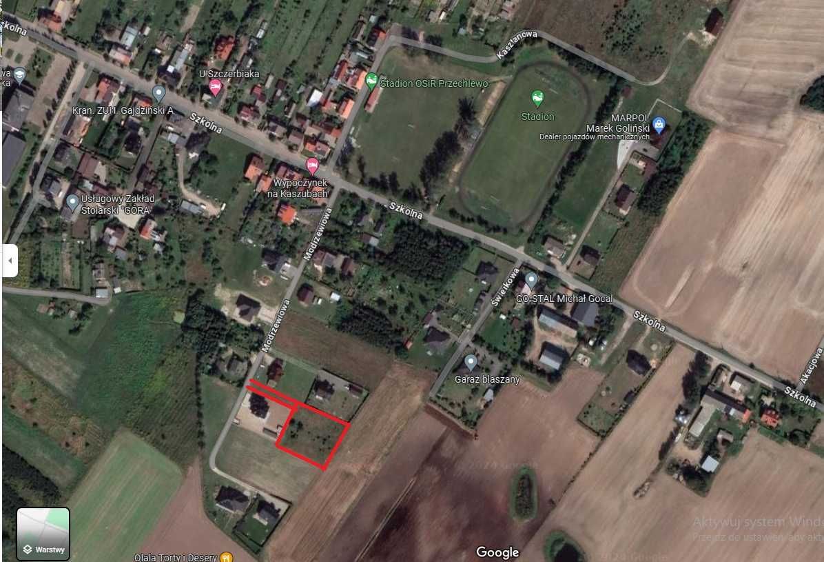 Działka budowlana Przechlewo, ul. Modrzewiowa