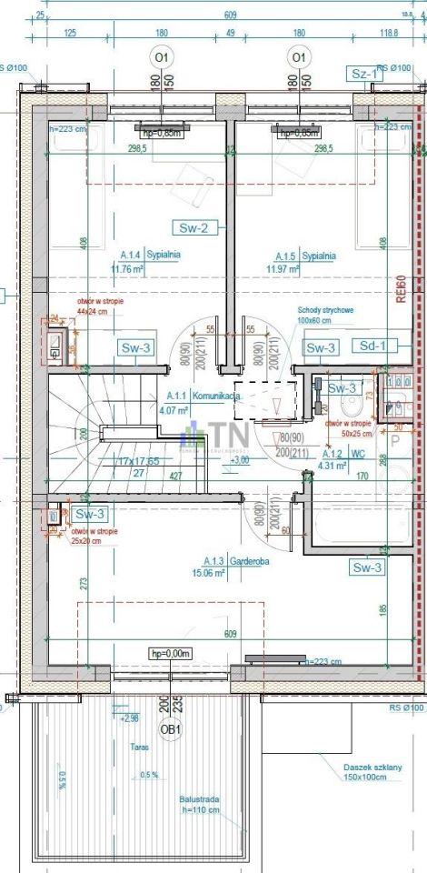 dom szeregowy, 4 pokoje Kamieniec Wrocławski. Zdjęcie 14