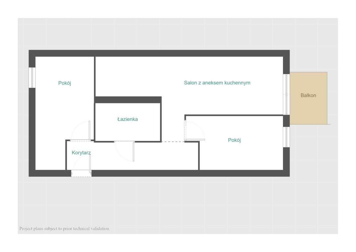 Mieszkanie 3-pokojowe Poznań Ławica, ul. Barwicka. Zdjęcie 21