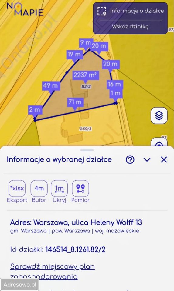 Działka budowlana Warszawa Wawer, ul. Heleny Wolff. Zdjęcie 7