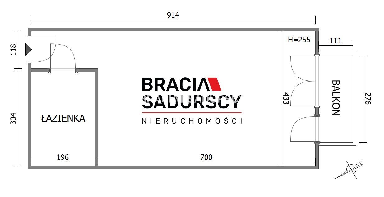 Mieszkanie 1-pokojowe Kraków Górka Narodowa, ul. Macieja Słomczyńskiego. Zdjęcie 12