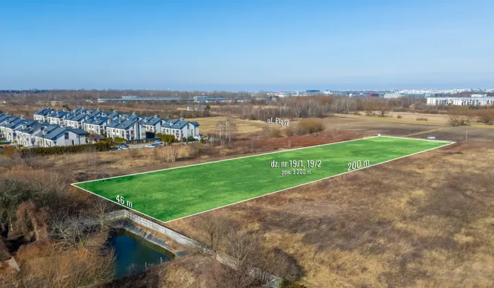 Działka inwestycyjna Warszawa Ursynów, ul. Pląsy