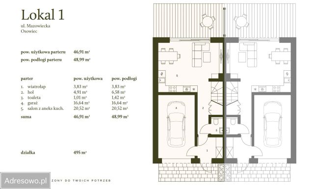 bliźniak, 4 pokoje Osowiec, ul. Mazowiecka. Zdjęcie 8