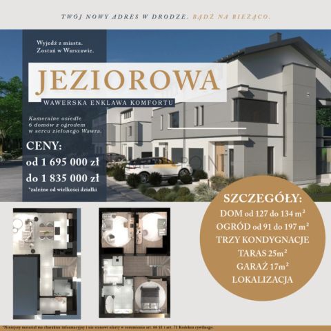 dom szeregowy, 5 pokoi Warszawa Wawer, ul. Jeziorowa. Zdjęcie 1