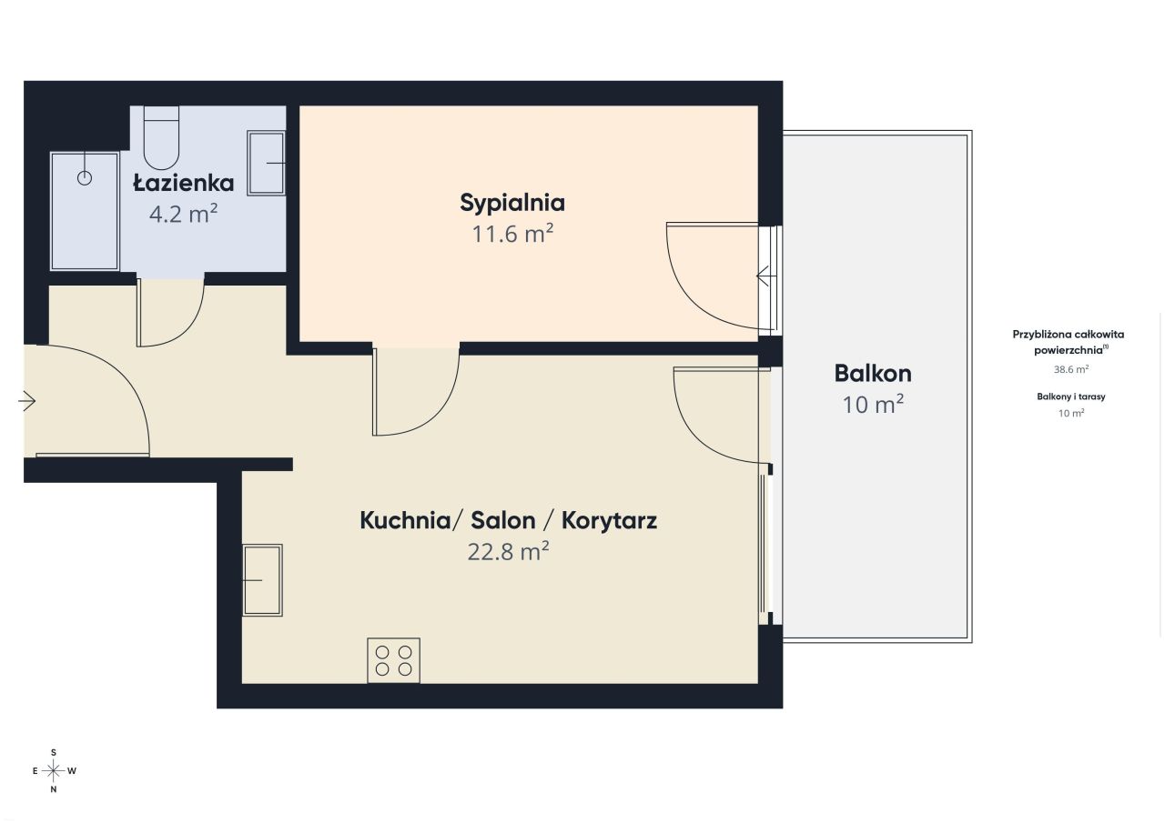 Mieszkanie 2-pokojowe Świętochłowice Zgoda, ul. Wiśniowa. Zdjęcie 11