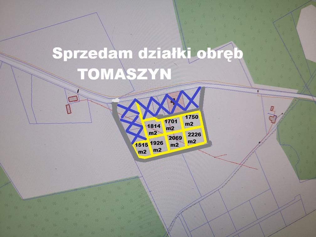 Działka budowlana Tomaszyn. Zdjęcie 1