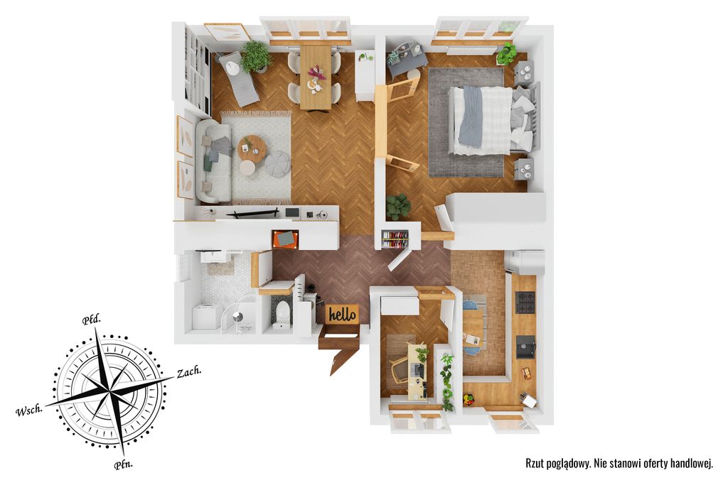 Mieszkanie 3-pokojowe Warszawa Mokotów, ul. Rakowiecka. Zdjęcie 8