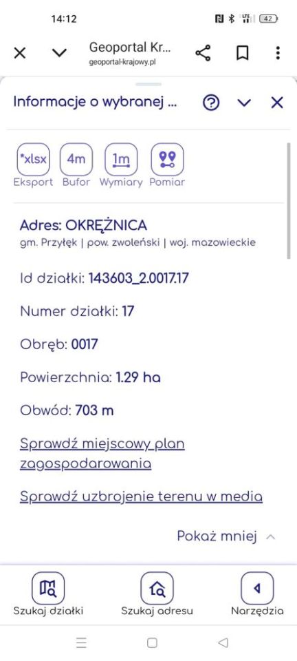 Działka rekreacyjna Okrężnica. Zdjęcie 2