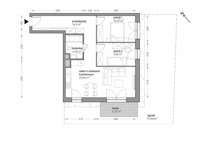 Mieszkanie 3-pokojowe Katowice Brynów, ul. Ceglana. Zdjęcie 7