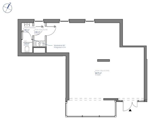 Lokal Kraków Łagiewniki-Borek Fałęcki, ul. Aleksandra Fredry. Zdjęcie 4