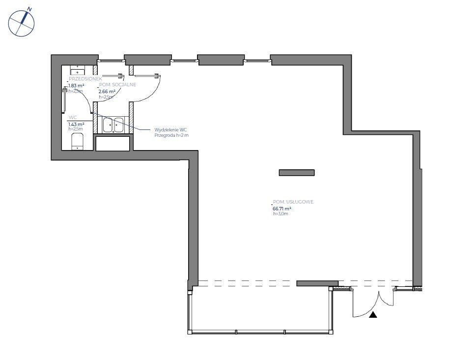 Lokal Kraków Łagiewniki-Borek Fałęcki, ul. Aleksandra Fredry. Zdjęcie 4