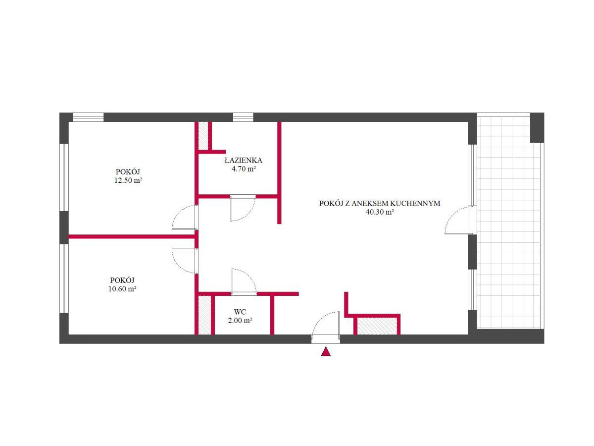 Mieszkanie 3-pokojowe Poznań, ul. Marcelińska. Zdjęcie 21