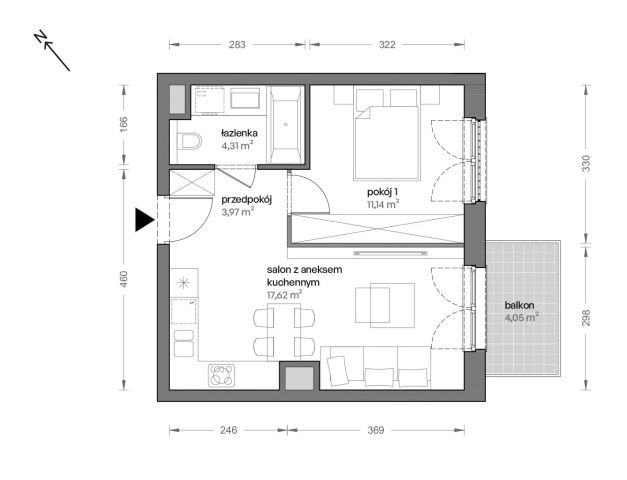 Mieszkanie 2-pokojowe Katowice Brynów, ul. Ceglana. Zdjęcie 7
