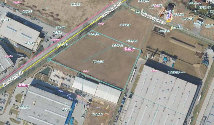 Działka inwestycyjna Żory Osiny