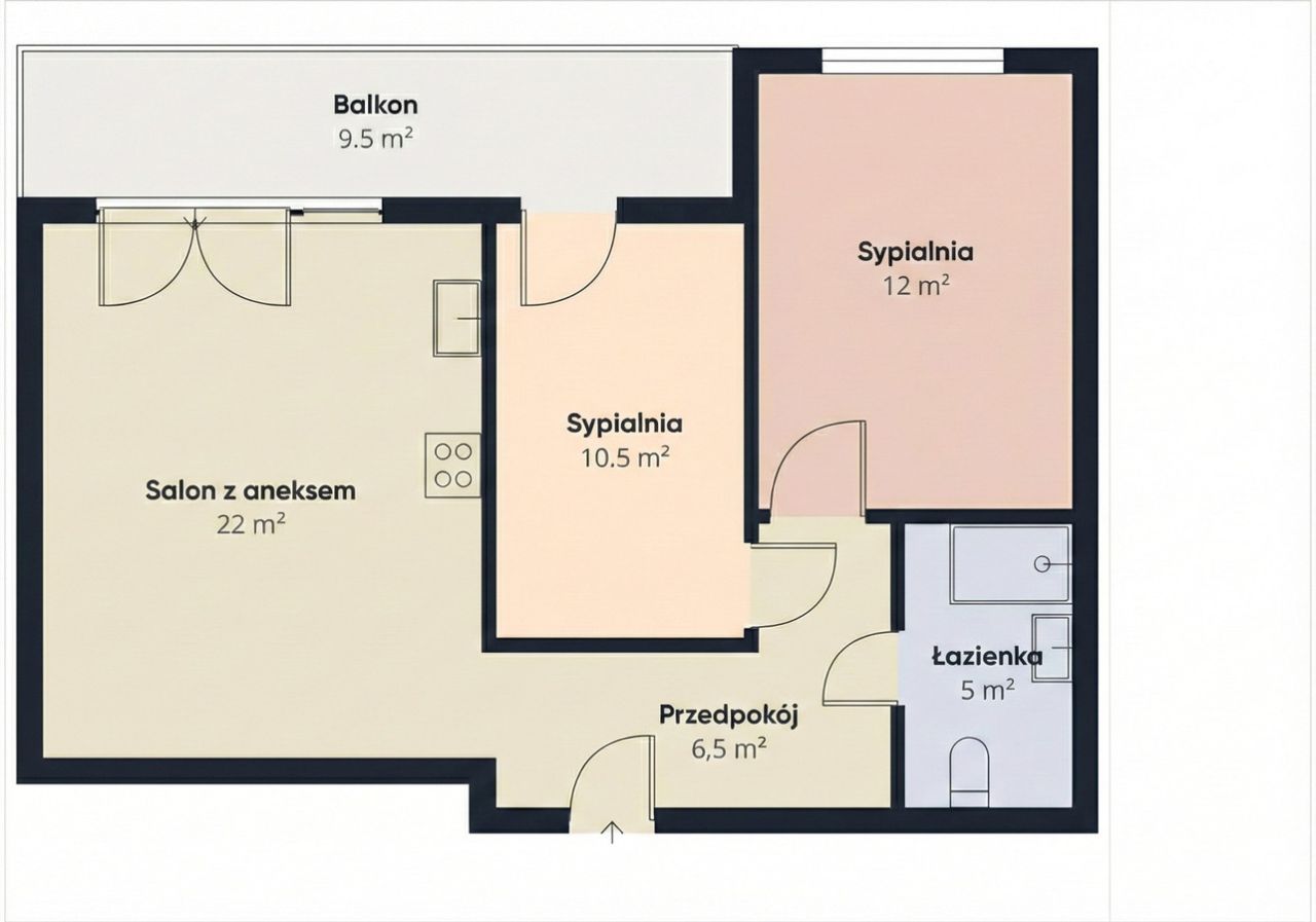 Mieszkanie 3-pokojowe Gdańsk Piecki, ul. Morenowe Wzgórze. Zdjęcie 18