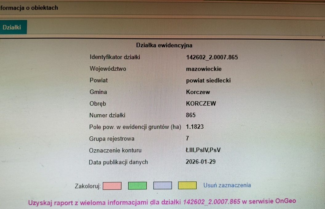 Działka rolna Korczew. Zdjęcie 5