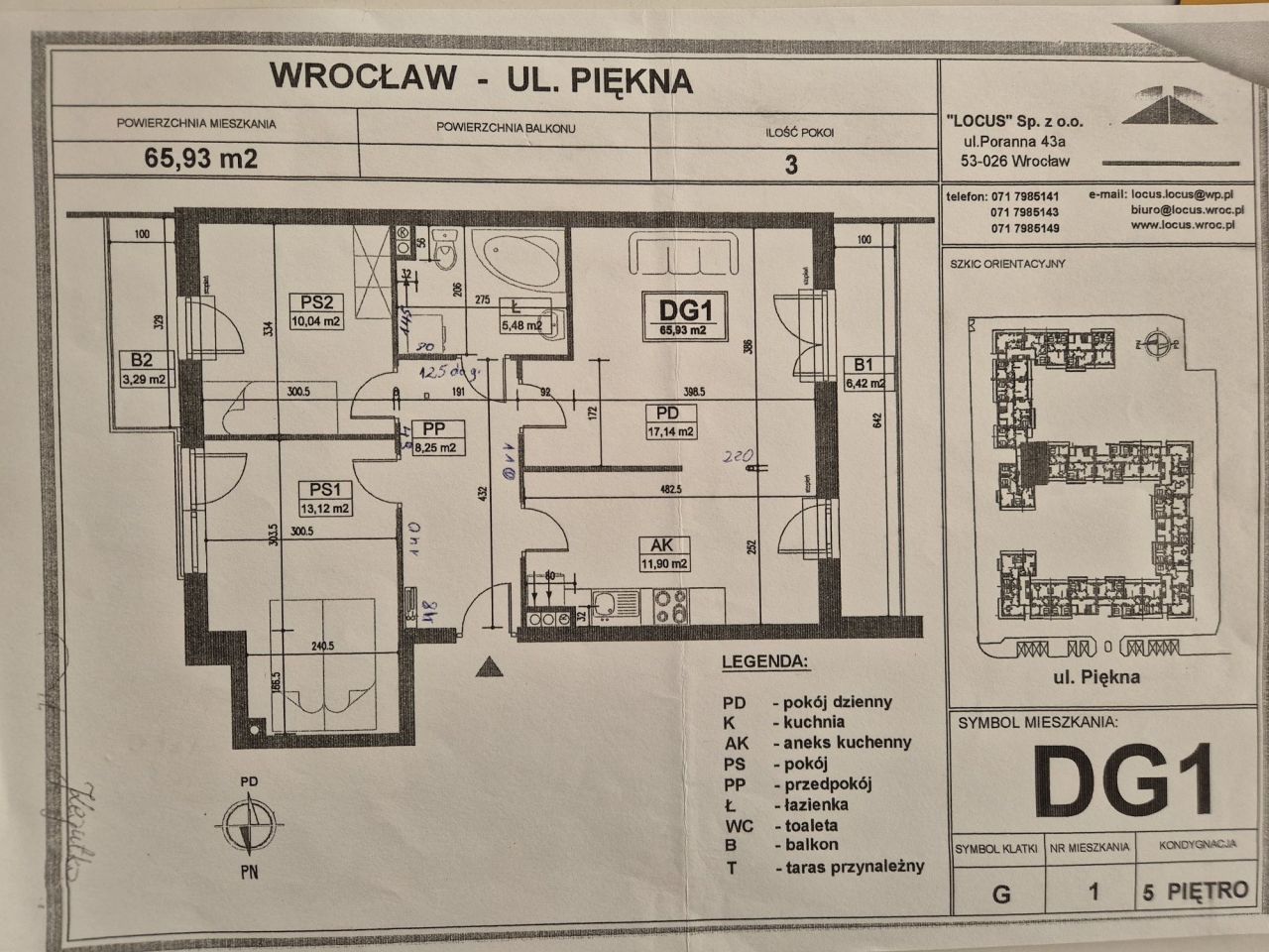 Mieszkanie 3-pokojowe Wrocław Krzyki, ul. Piękna. Zdjęcie 4