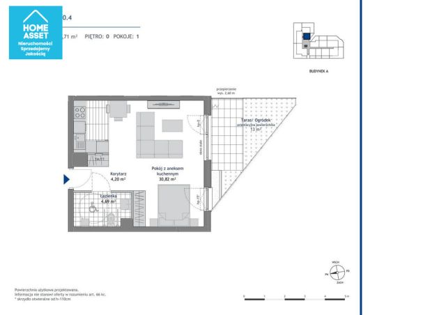 Mieszkanie 1-pokojowe Gdańsk Piecki, al. Aleja Pawła Adamowicza. Zdjęcie 10