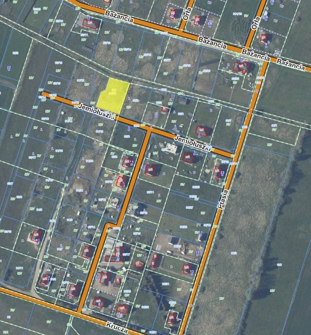 Działka budowlana Niedźwiedź, ul. Jemiołuszki