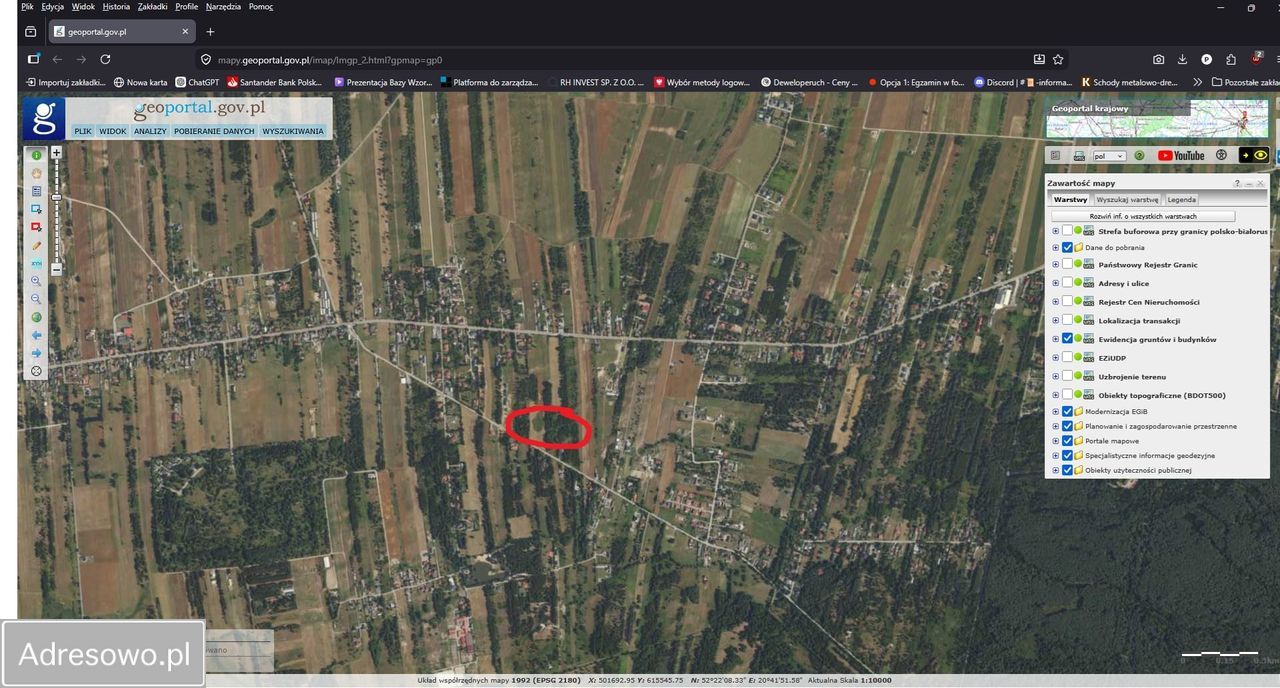 Działka budowlana Łosia Wólka. Zdjęcie 5