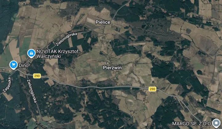 Działka rolna Pierzwin, ul. Zielonogórska