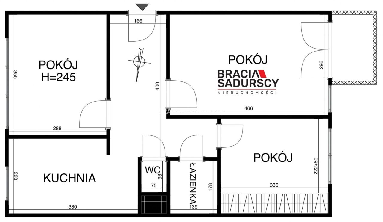 Mieszkanie 3-pokojowe Kraków Prądnik Czerwony, ul. Mirosława Dzielskiego. Zdjęcie 15