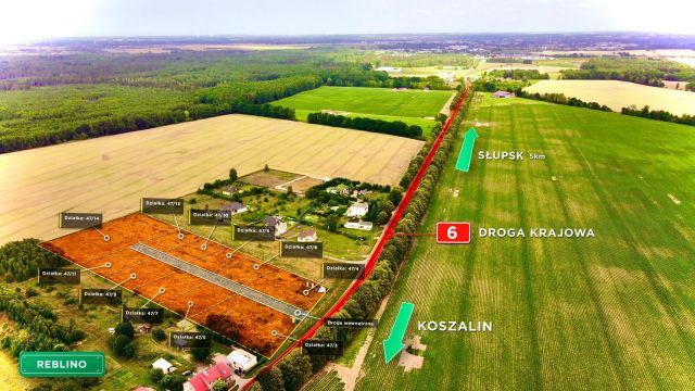 Działka budowlana Reblino. Zdjęcie 1
