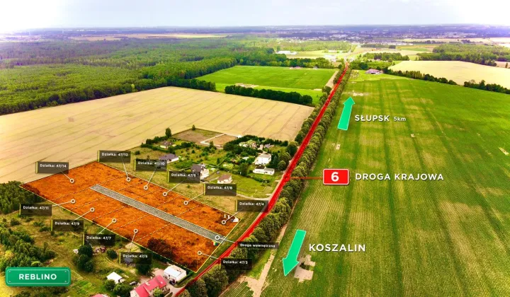 Działka budowlana Reblino