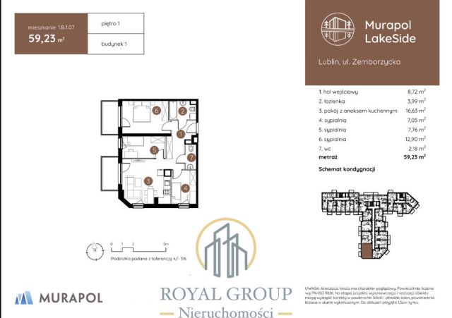 Mieszkanie 4-pokojowe Lublin Dziesiąta, ul. Zemborzycka. Zdjęcie 2
