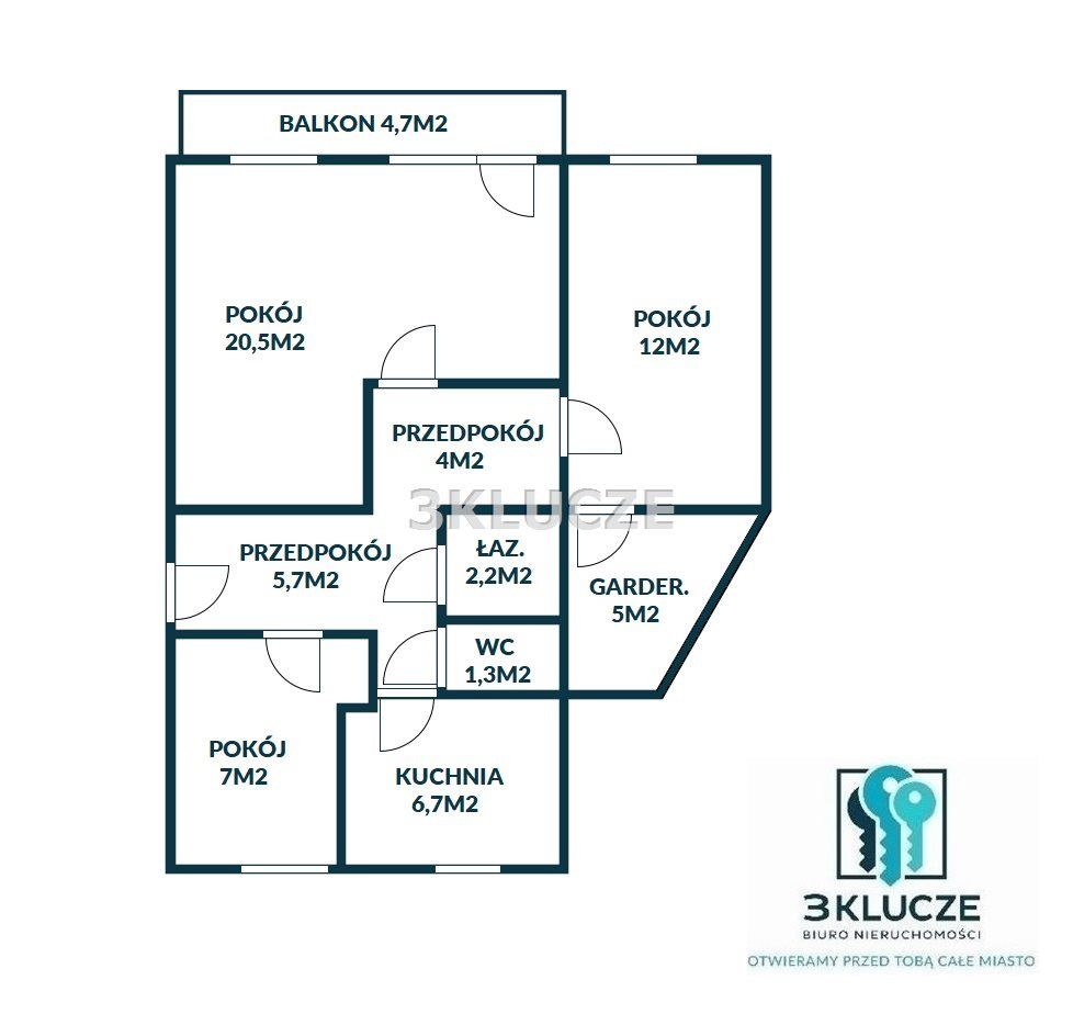 Mieszkanie 3-pokojowe Lublin Czuby. Zdjęcie 1