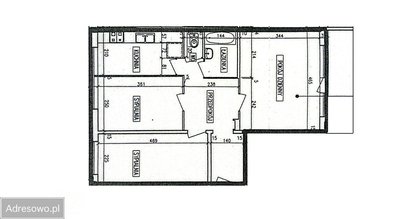 Mieszkanie 3-pokojowe Gdańsk Żabianka, ul. Gdyńska. Zdjęcie 5