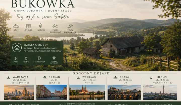 Działka budowlana Bukówka