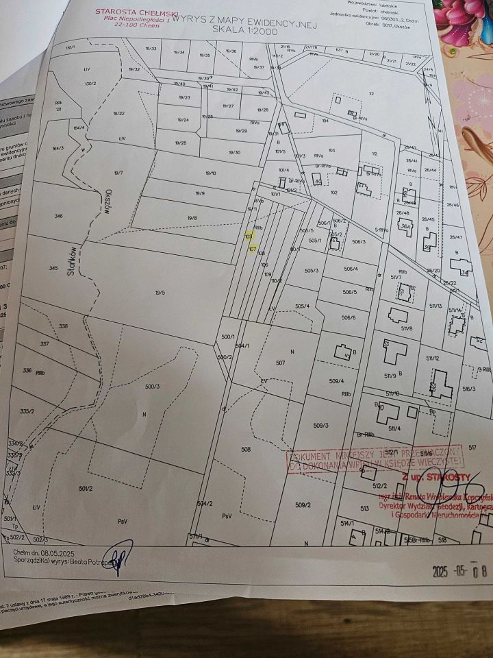 Działka budowlana Okszów. Zdjęcie 1