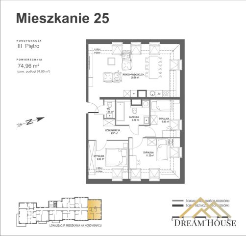 Mieszkanie 4-pokojowe Gdańsk Wrzeszcz, ul. Szczepana Pileckiego. Zdjęcie 10