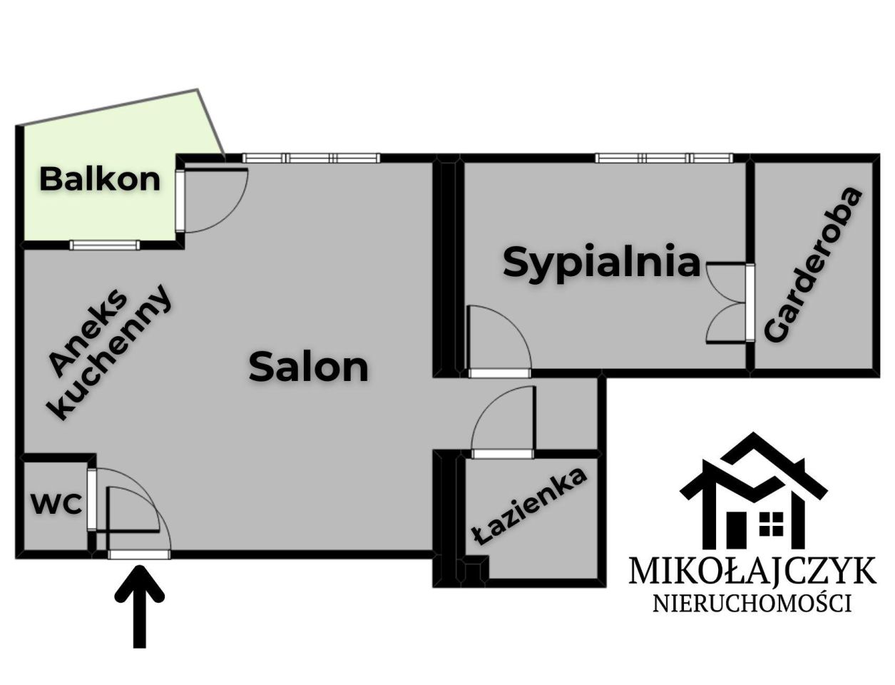 Mieszkanie 2-pokojowe Bartoszyce, ul. Traugutta. Zdjęcie 9