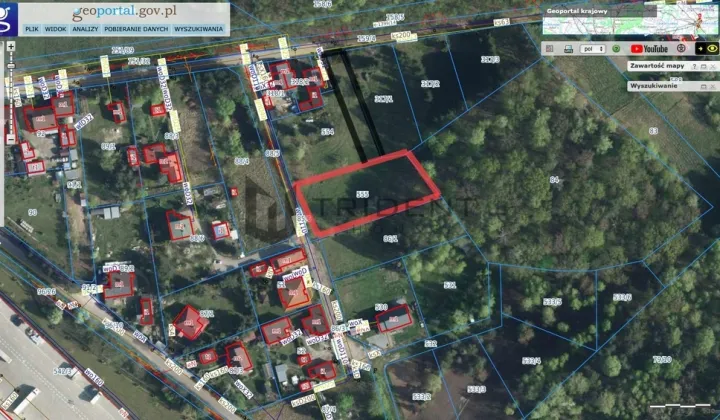 Działka budowlana Baniocha, ul. Podleśna