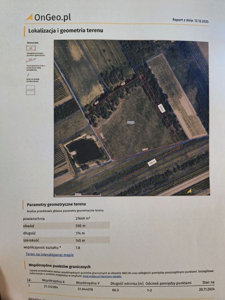 Działka rolna Sobienie Biskupie. Zdjęcie 7