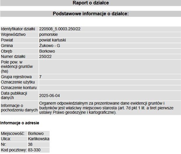 Działka Borkowo, ul. Świerkowa. Zdjęcie 5