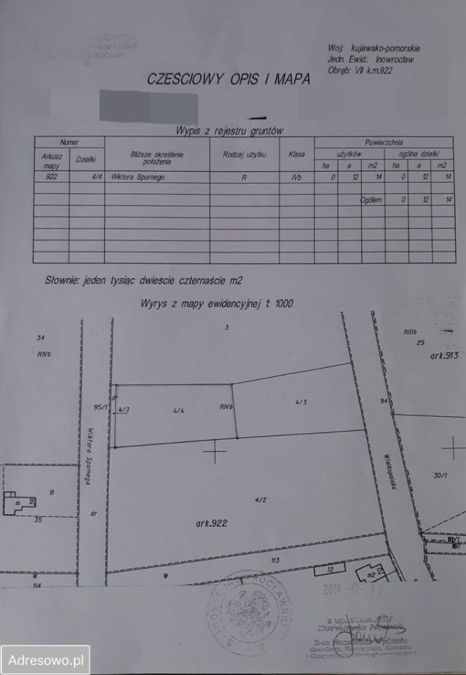 Działka rolna Inowrocław, ul. Wiktora Spornego. Zdjęcie 10