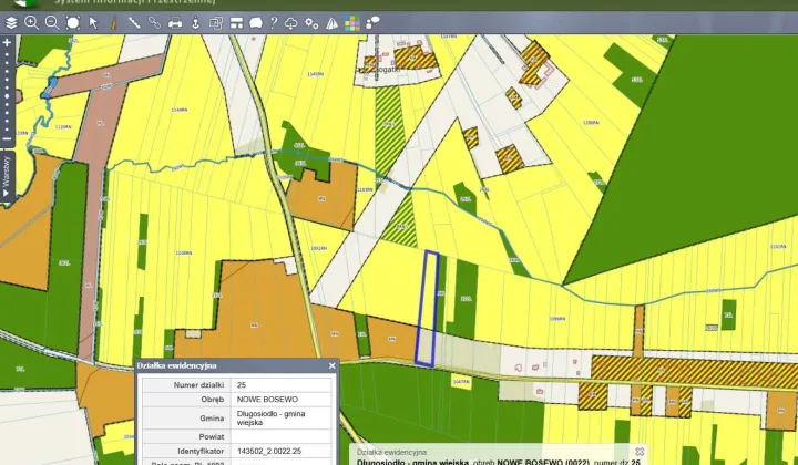 Działka rolno-budowlana Nowe Bosewo