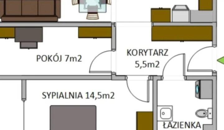 Mieszkanie 3-pokojowe Warszawa Targówek, ul. Malborska